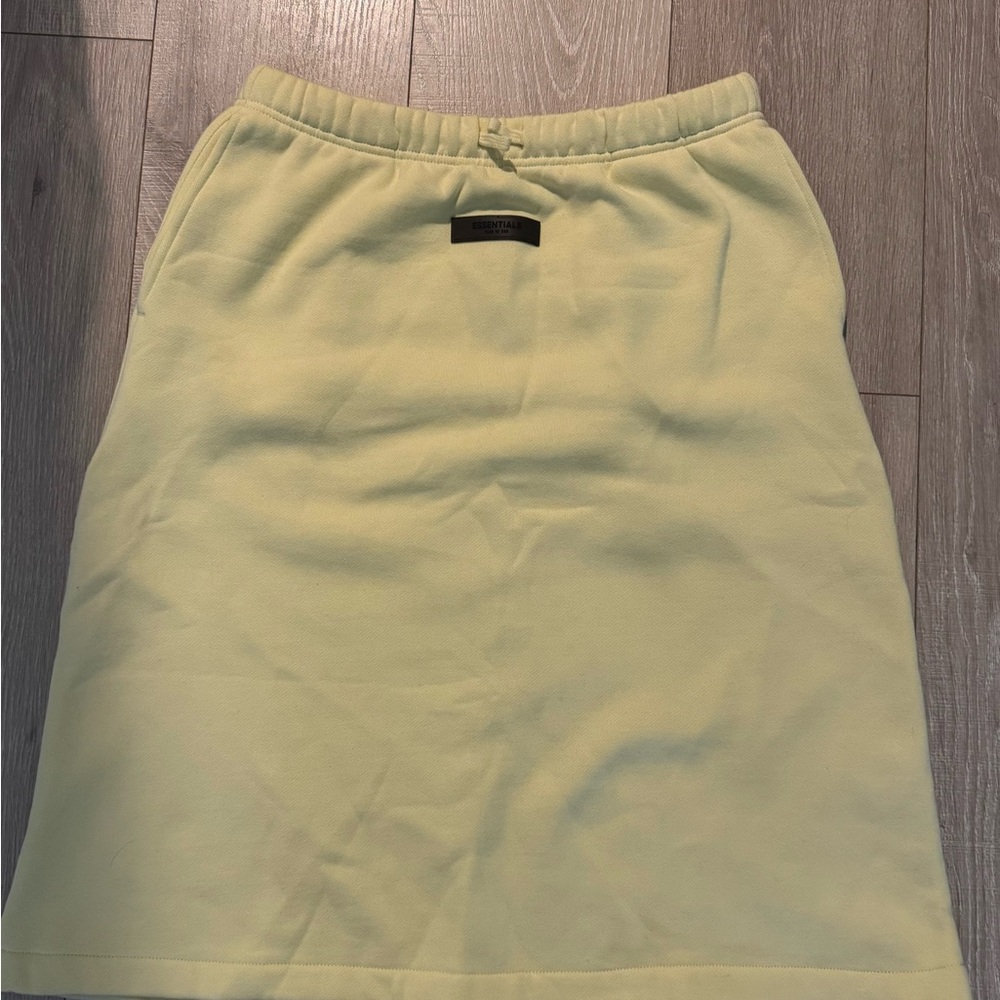 Essentials Yellow Knee-Length Pencil Dress